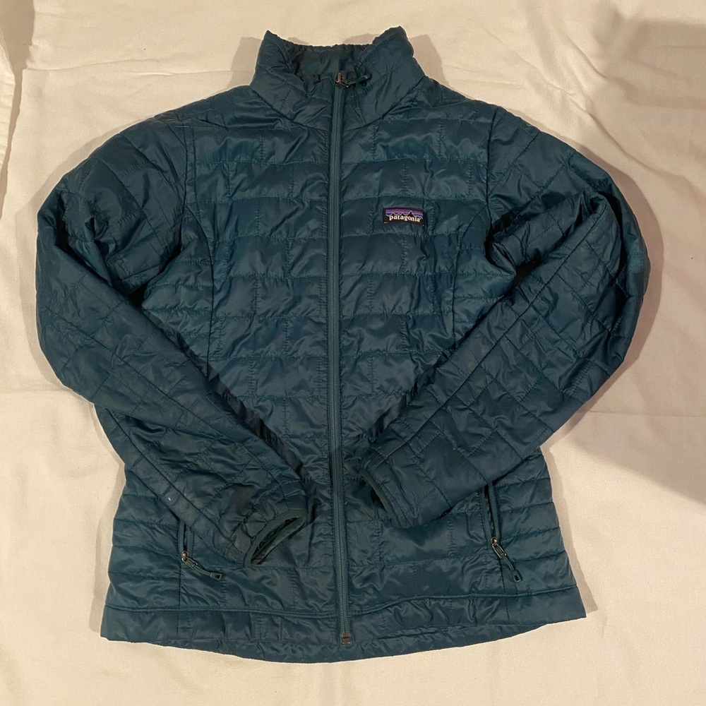 Patagonia Teal Blue Women's Quilted Lightweight Puffer Jacket